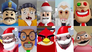 UPDATE PRISON BORRY Speed Run in 7 Scary Obby Angry Bird Barry,Evil Step Dad,Mr Billy Mansion,Grumpy