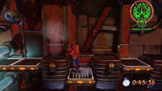 Crash Bandicoot N. Sane Trilogy - ''Heavy Machinery'' Gold Relic (My Run) PS4