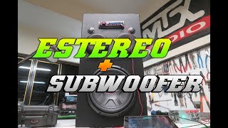 SUBWOOFER CONECTADO A ESTÉREO PIONEER / CAR AUDIO