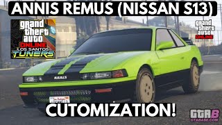 GTA 5 Online - ANNIS REMUS (NISSAN S13) DLC Vehicle Customization + Review