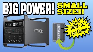 ETaker M2000: MAXIMUM Power | MINIMUM Size!  PLUS an AFFORDABLE DC Fast Charger Option