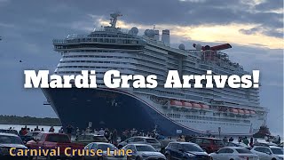 Carnival Mardi Gras Sails Into Port Canaveral For the First Time