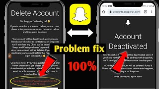 Security Restrictions Please try again from this device after 72 hours | Snapchat account delete2023