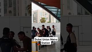 Dubai Metro Station #travelvlogdubai #uae #travel #metrostation