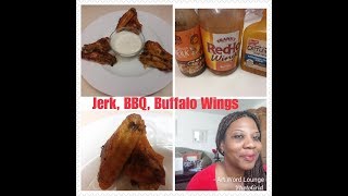 Jerk, BBQ,  Buffalo Wings