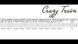 Crazy Train | Very EASY Short Tutorial | SHEET + TAB