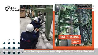 Awards 2021 - First hot rolled coil (zinc-aluminum-magnesium coating) produced during the pandemic