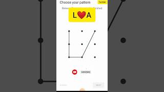 L+A love pettern lock #viral #lock #pettern #style #techbir #shorts