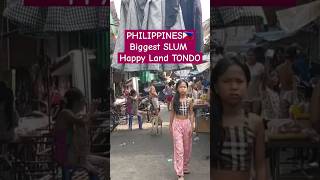 PHILIPPINES🇵🇭 Biggest "SLUM" Happy Land Tondo MANILA #streetwalking #walkingtour #walkthrough #yt