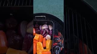 Back to basic roast veggies on the @GrillwithWeber Kettle over @HeatBeadsBBQBriquettes lump