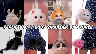 Cute Cat Bag | Realistic Cat Body Shoulder Bag Purse | Perfect Purse For Kitty Lover @Ready_4_Style