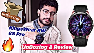 KingsWear KW 88 Pro UnBoxing And Review - Cheapest Android Smart Watch | Anmrp Groups हिन्दी - اردو