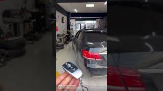 Mercedes E250 Uzaktan çalıştırma Anahtarsız giriş çıkış keyless Otomatik cam sanruf kapama uygulama