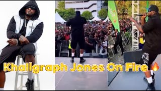 🚨Khaligraph Jones At Technical University Of Kenya Driving Students Crazy With Insane Rapping Vibe