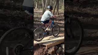 Building out our backyard MTB trail! #shorts #biking #mtb #outsideboys #highoctaneboys