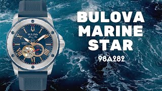 Demonstração Bulova Marine Star Automático Azul 98A282