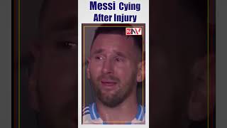 Messi Crying After Injury | Argentina vs Colombia #football #soccer #messi #fifa #trending #games