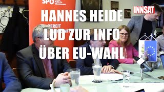 Hannes Heide zur EU Wahl im Juni