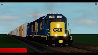 CSX SD23 Leads Reefer train