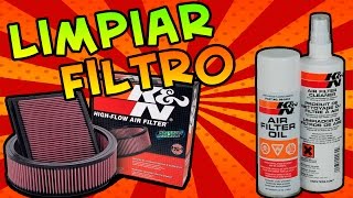 LIMPIAR FILTRO K&N