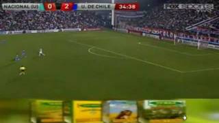 Nacional  vs U de Chile - Copa Sudamericana - Goles 0 - 2 Suspendido 2º tiempo