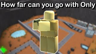 How far can you go with Only Golden Scout? | Roblox Tower Battles