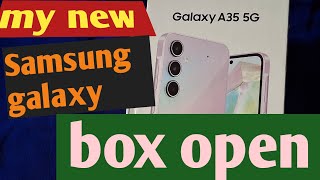 Samsung galaxy  box open //Galaxy  A 35 5G //travel video//Anand Radha video