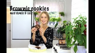 Baka med Frida | Brownie cookies med dumle