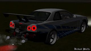 MOD NISSAN SKYLINE R34 TWIN TURBO GTA SA ANDROID