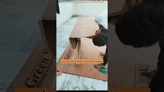 folding round dining table #carpenters#furniture#viral videos