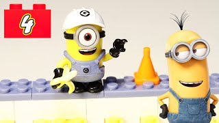 Миньоны лего конструктор имени Стюарт  Despicable ME Mega Construx set Minion DRV32