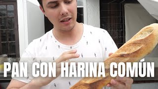 Cómo hacer PAN CON HARINA COMÚN