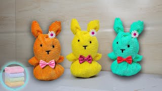 Best Gift 🎁 for the Christmas in a few Minutes 🐰 Bunny with a Surprise From a Towel ☃️ No Pattern