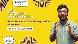 Gross Premium Calculation Question Solved on MS Word