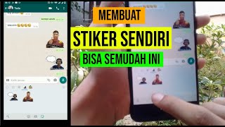 Cara membuat stiker sendiri di WhatsApp dengan cepat || cukup dengan 2 menit