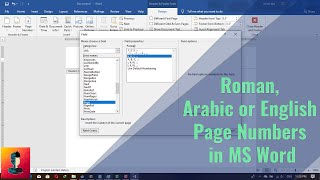 Learn To Insert Arabic, Roman or English Page Numbers in Same Word Document 2020 | Your Tech Avatar