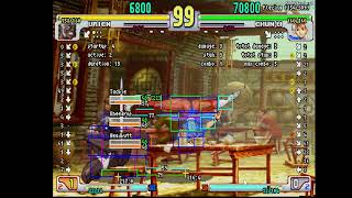 chun punition vs urien cr mk, sping lk, cr lpl VS cr lp