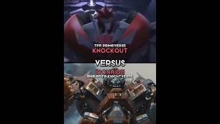 Autobots Tfp Vs Autobots Knight Knockout Vs Ironhide #videoshorts