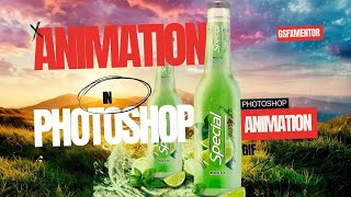 Animation in Photoshop cc Tutorial how to rotate and transform an object in Photoshop animation GIF