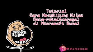 01 Cara Menghitung Nilai Rata-Rata(Average) di Microsoft Excel - Tutorial Microsoft Excel