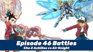 Air Knight vs Cho Z Achilles Beyblade Burst Cho Z Episode 46 Battle