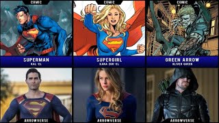 Comparison - Dc comics and Arrowverse #dc