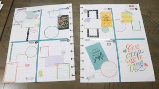 Happy Planner // BIG MONTHLY LAYOUT to Quad Planner Layout // Plan With Me//