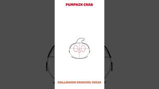 Pumpkin crab drawing for Halloween #halloween2024 #halloweendrawing