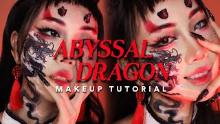 ABYSSAL DRAGON MAKEUP LOOK🐉🖤✨| Tutorial