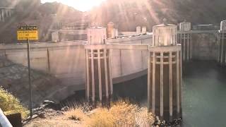 View of The Colorado River's Blue Water Leading Into The Hoover Dam (June 2014)