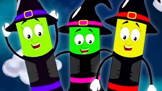 Five Wicked Witches, Halloween Songs and Spooky Rhymes for Kids