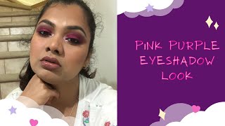 Pink Purple Eyeshadow look| Juvia’s Place Masquerade mini palette| Smokey Sultry eye look| Fall Look