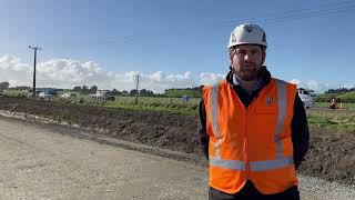 Temporary roads take shape outside RNZAF Base Ohakea