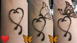 Stylish Butterfly Henna Tattoo Design 🦋 Mehndi tattoo for hands 🦋 Lovely mehndi design.